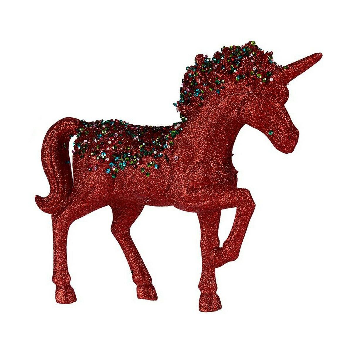 Ukrasna figura Krist+ Plava Crvena Jednorog 9,5 x 31 x 40 cm