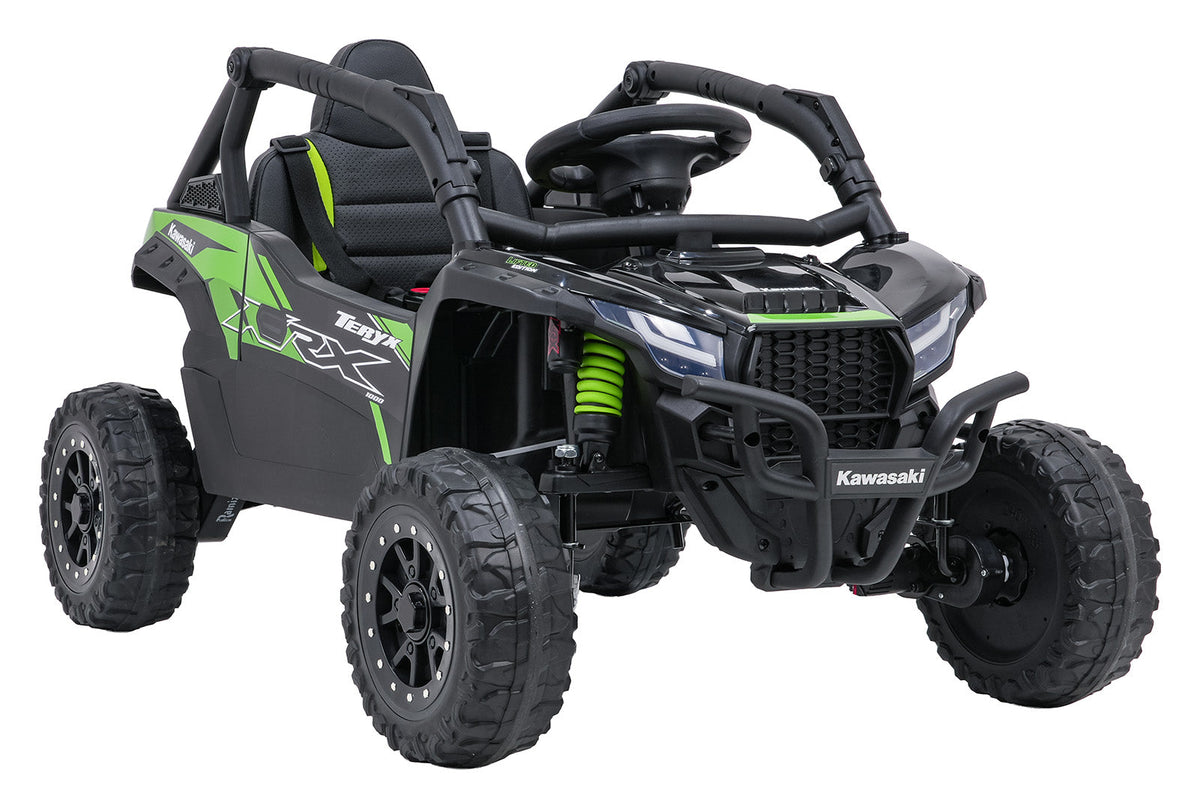 Licencirani buggy na akumulator Kawasaki TERYX KRX1000 4x4 - Crno/zeleni