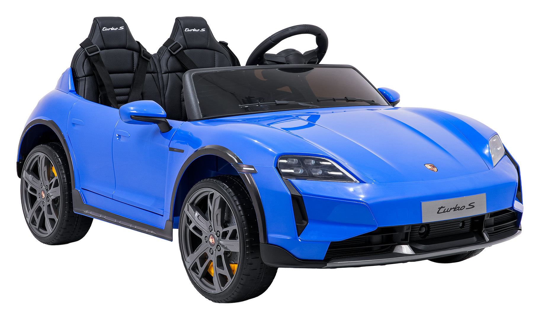 Licencirani auto na akumulator Porsche Taycan Turbo S - dvosjed - plavi
