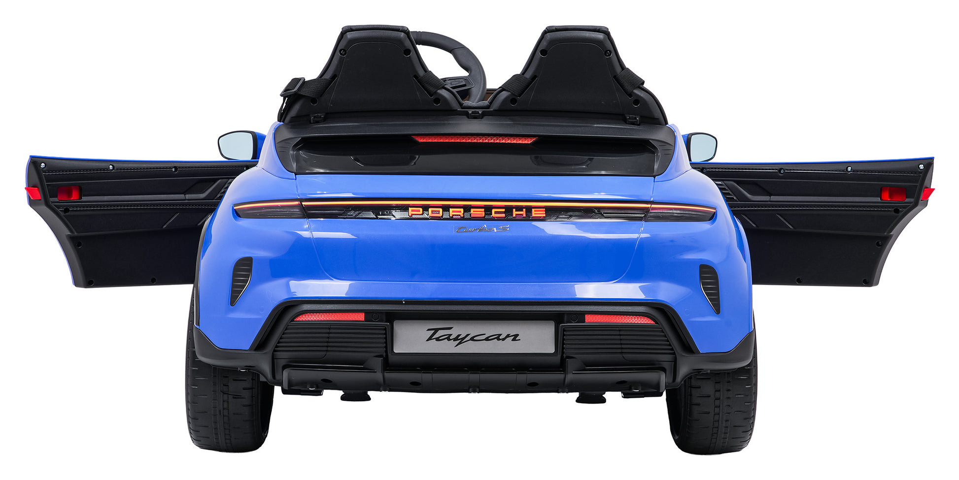 Licencirani auto na akumulator Porsche Taycan Turbo S - dvosjed - plavi