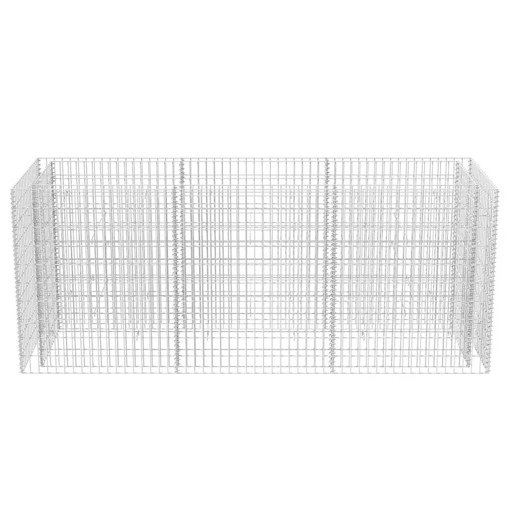 Gabionska sadilica čelična 270 x 90 x 100 cm