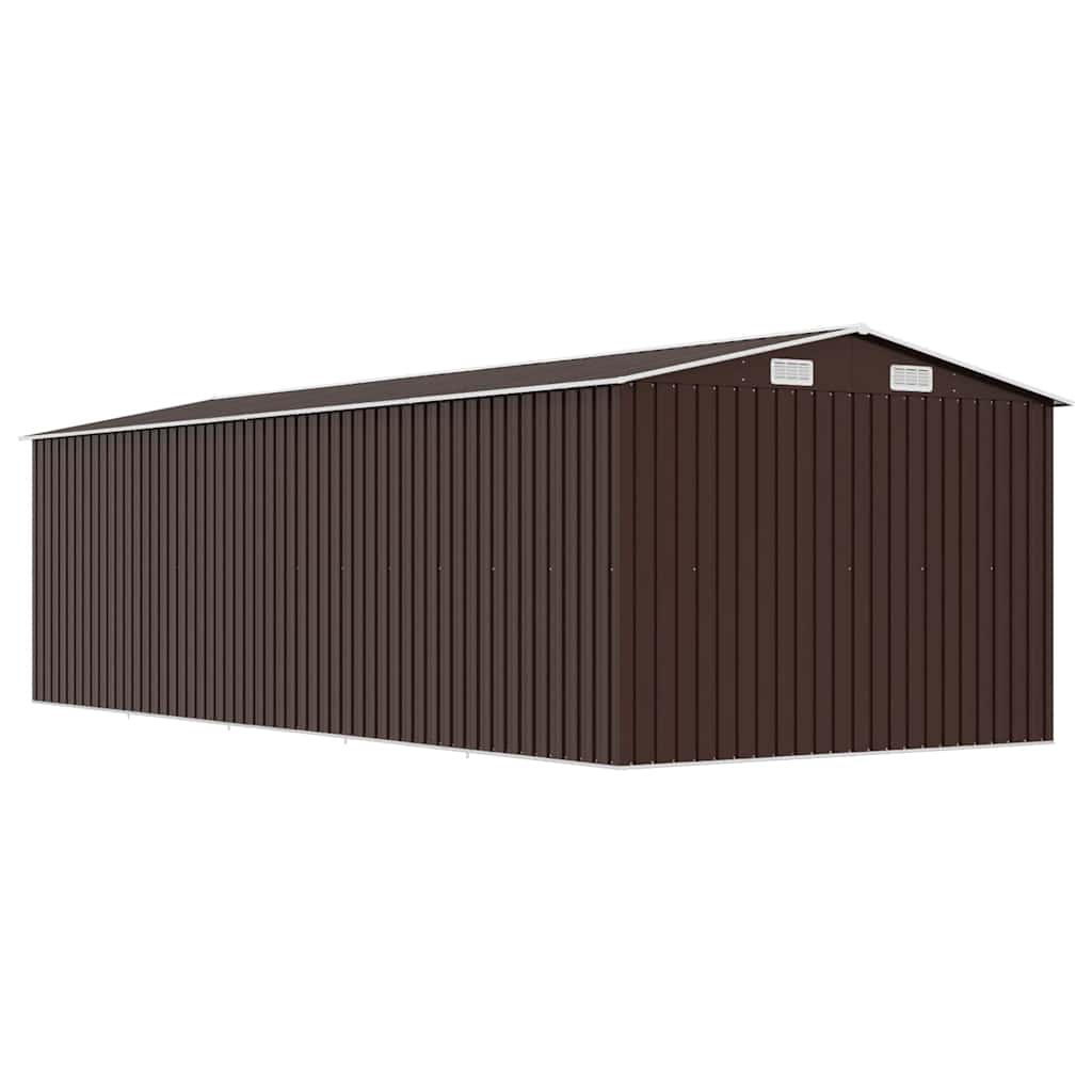 Vrtno spremište 257 x 580 x 181 cm metalno smeđe