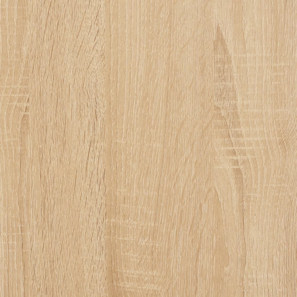 Kutija za pohranu vinilnih ploča boja hrasta 71x34x36 cm drvena