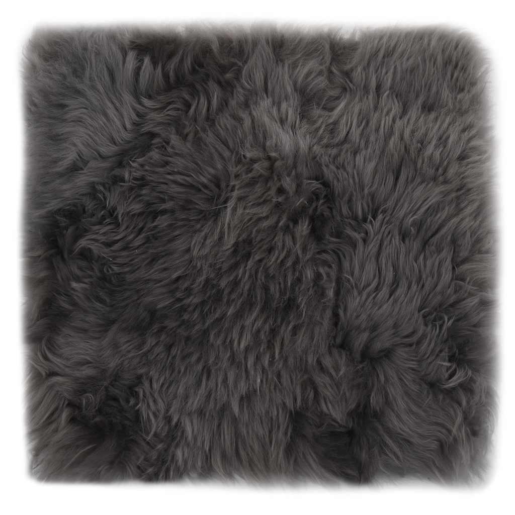 Jastučići za stolice 2 kom svjetlosivi 40 x 40 cm ovčja koža