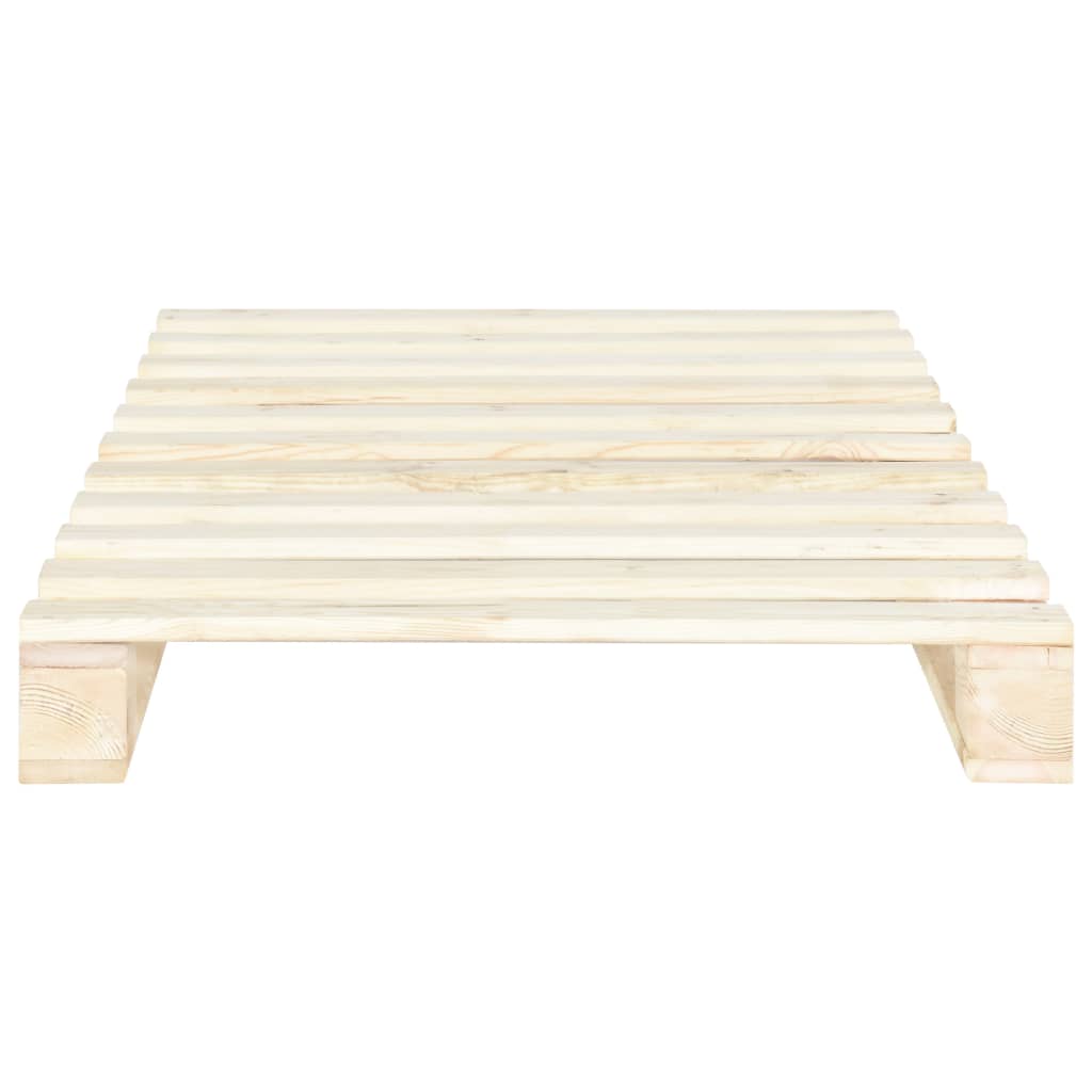 Okvir za krevet od paleta od masivne borovine 100 x 200 cm
