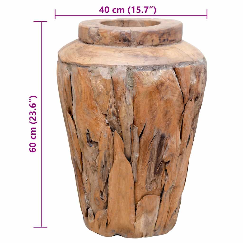 Ukrasna vaza 40 x 60 cm od masivne tikovine