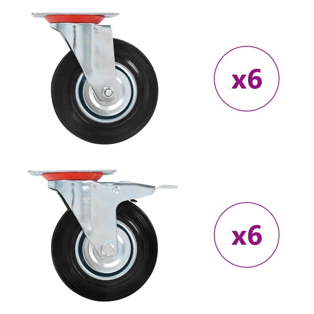 Okretni kotačići 12 kom 125 mm