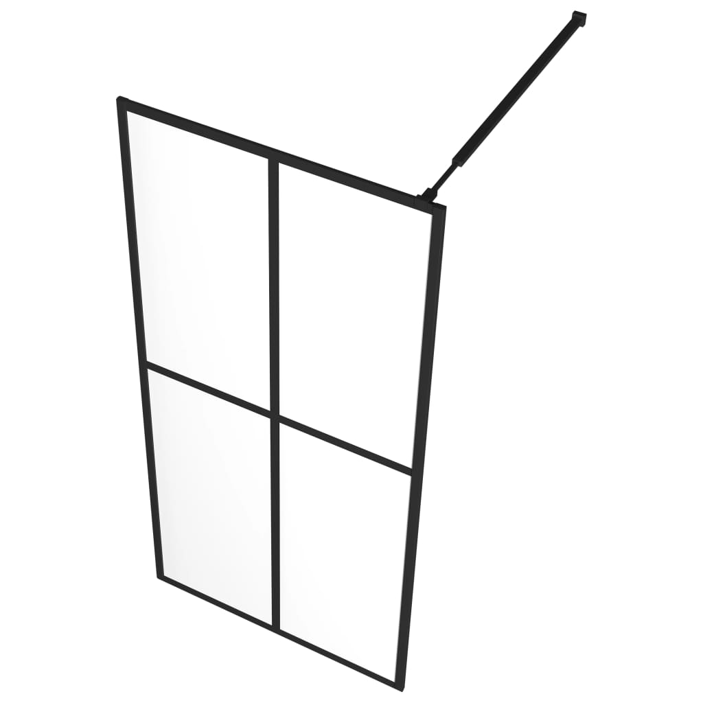 Pregrada za tuširanje od prozirnog kaljenog stakla 80 x 195 cm