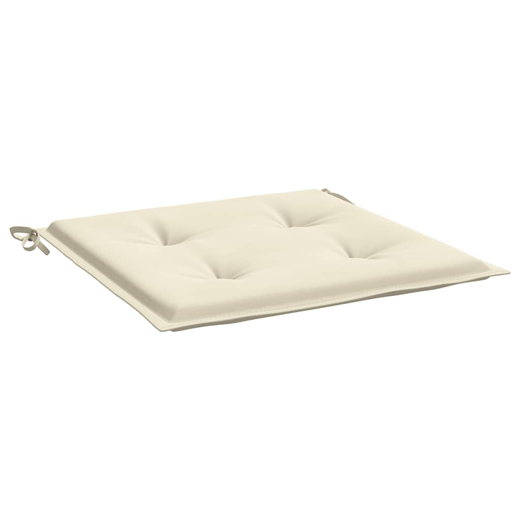 Jastuci za vrtne stolice 4 kom krem 40x40x4 cm od tkanine