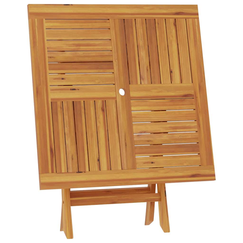 Sklopivi vrtni stol 85 x 85 x 76 cm od masivne tikovine
