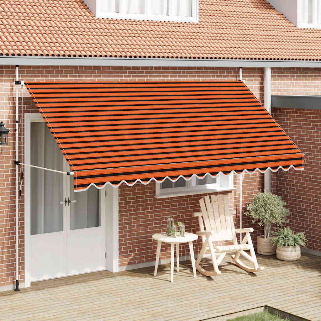 Tenda na ručno uvlačenje 400 cm narančasto-smeđa