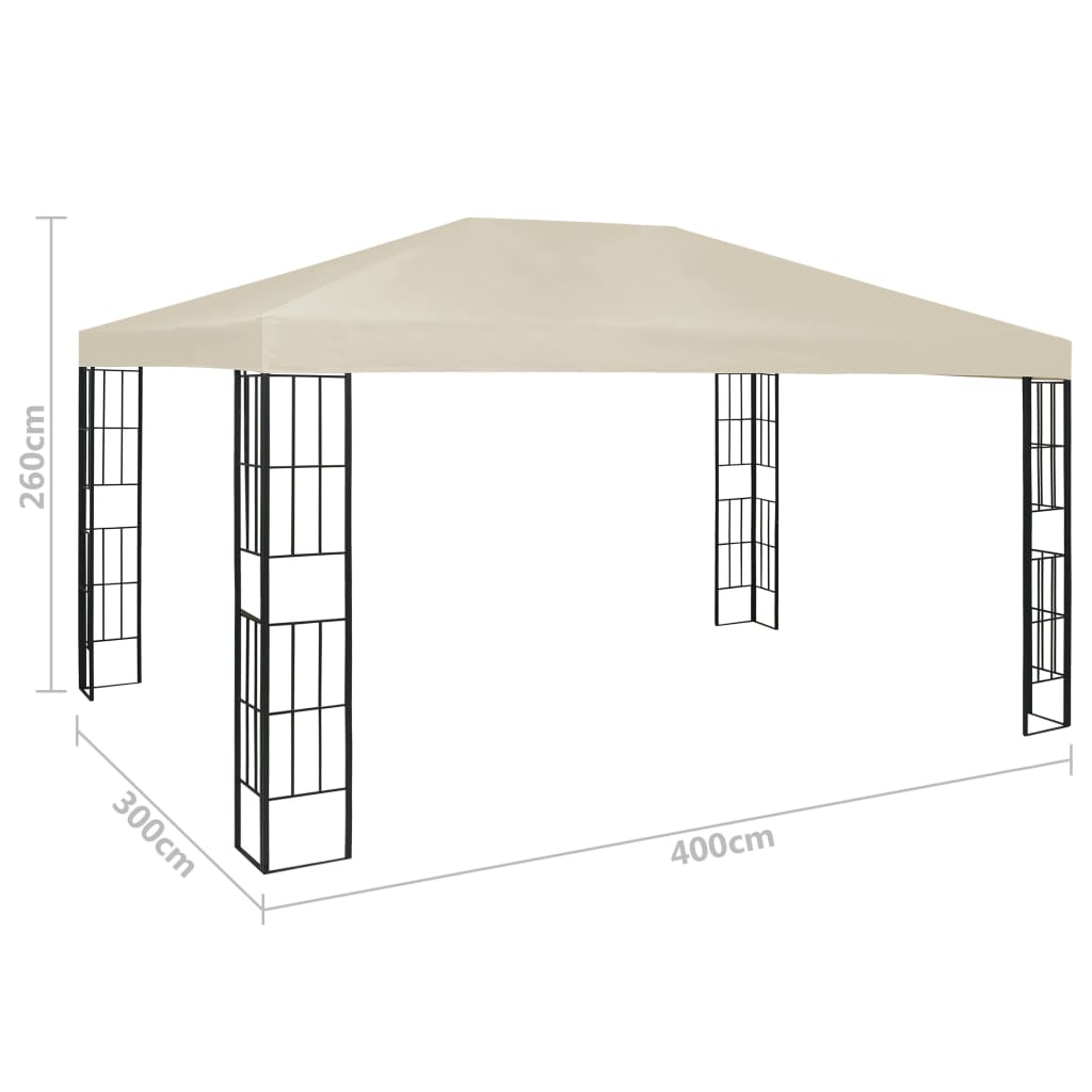 Sjenica 3 x 4 m krem