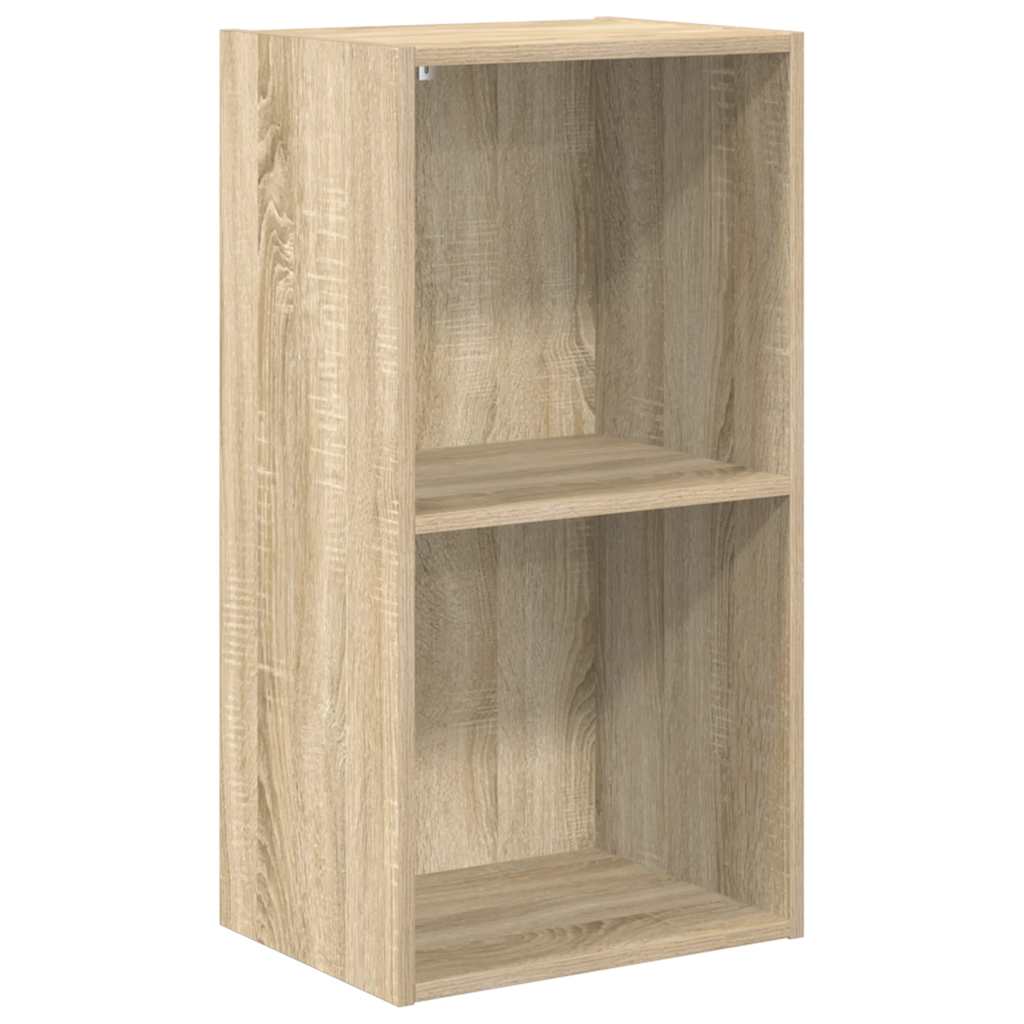 Ormarić za knjige s 2 razine boja hrasta 40x30x76,5 cm drveni