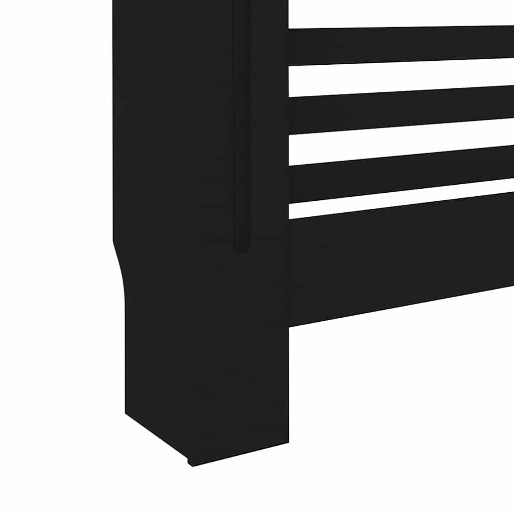 Pokrov za radijator crni 172 x 19 x 81,5 cm MDF