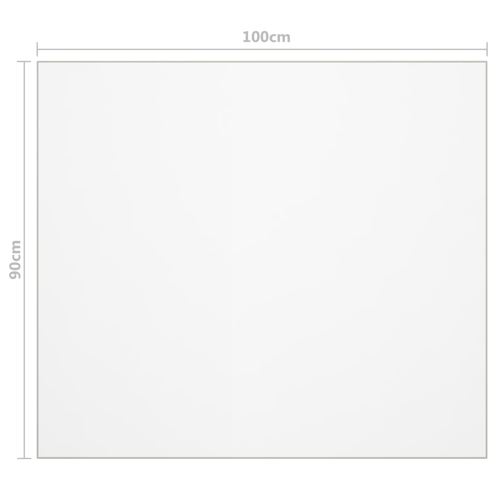Zaštita za stol prozirna 100 x 90 cm 1,6 mm PVC
