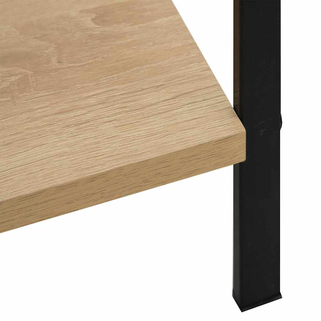 Police za knjige s 4 razine boja hrasta 60x27,6x124,5 cm drvene