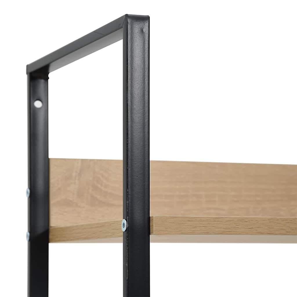 Police za knjige s 4 razine boja hrasta 60x27,6x124,5 cm drvene