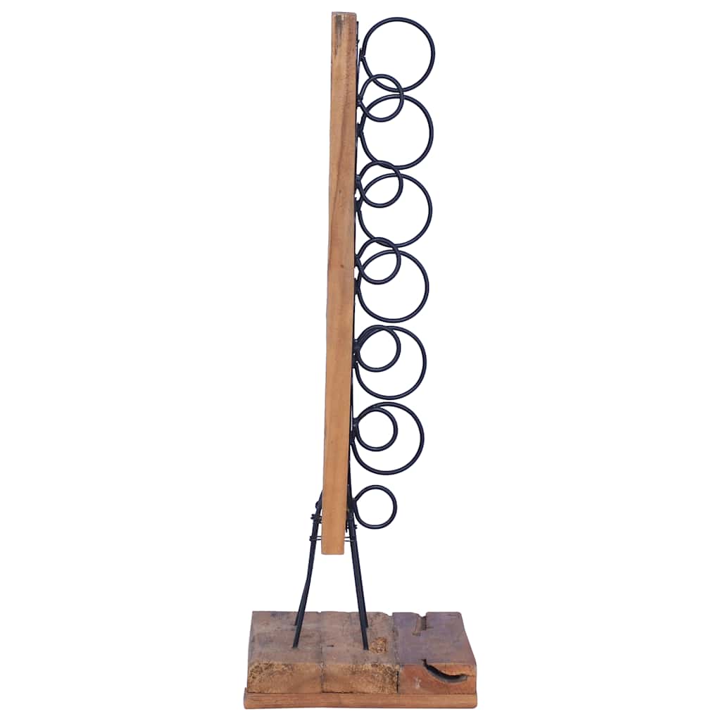Stalak za vino za 6 boca 35 x 35 x 100 cm od masivne tikovine