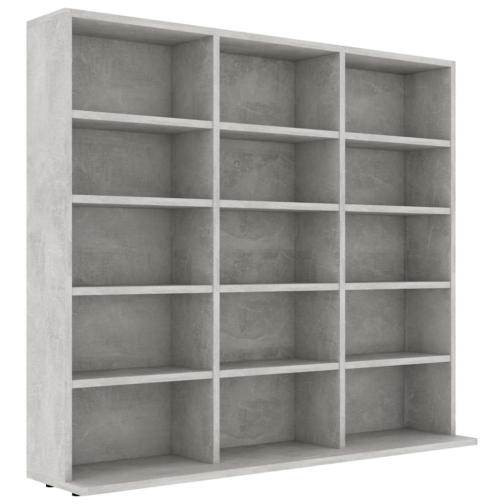Ormarić za CD-ove boja betona 100x23x89,5 cm konstruirano drvo