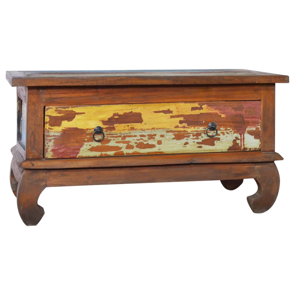 Stolić za kavu 80 x 50 x 40 cm od obnovljene tikovine