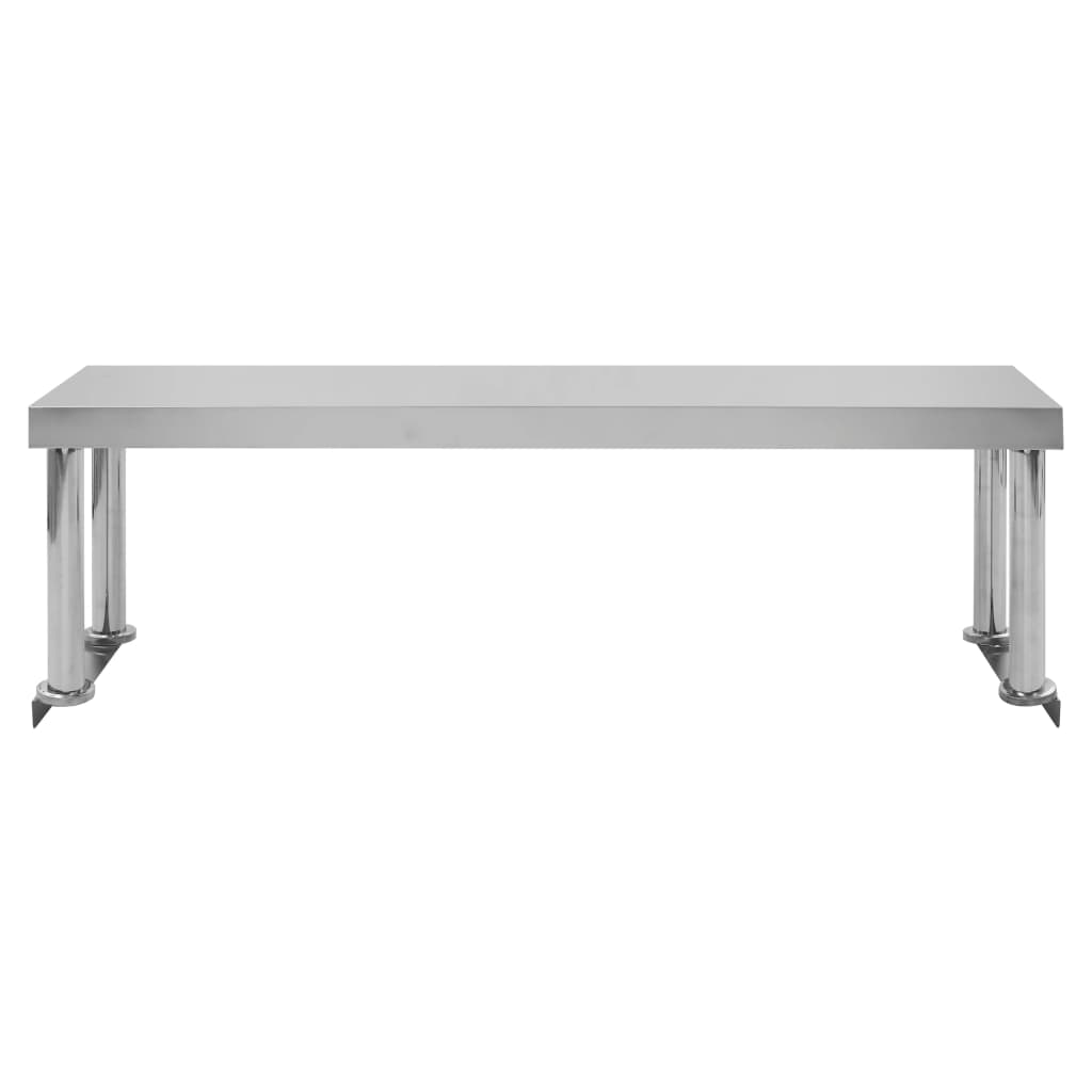 Kuhinjski radni stol s policom 120x60x120 cm nehrđajući čelik