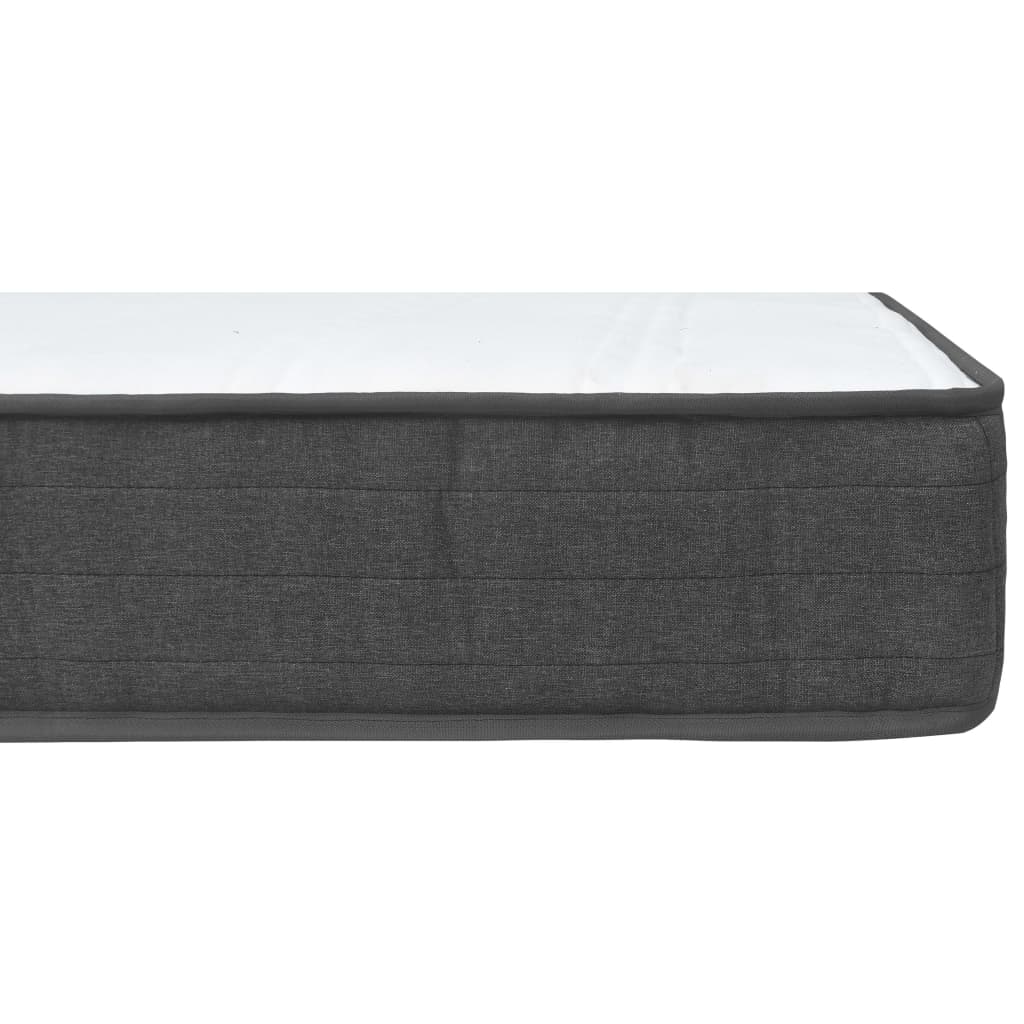 Krevet od tkanine s oprugama tamnosivi 100 x 200 cm