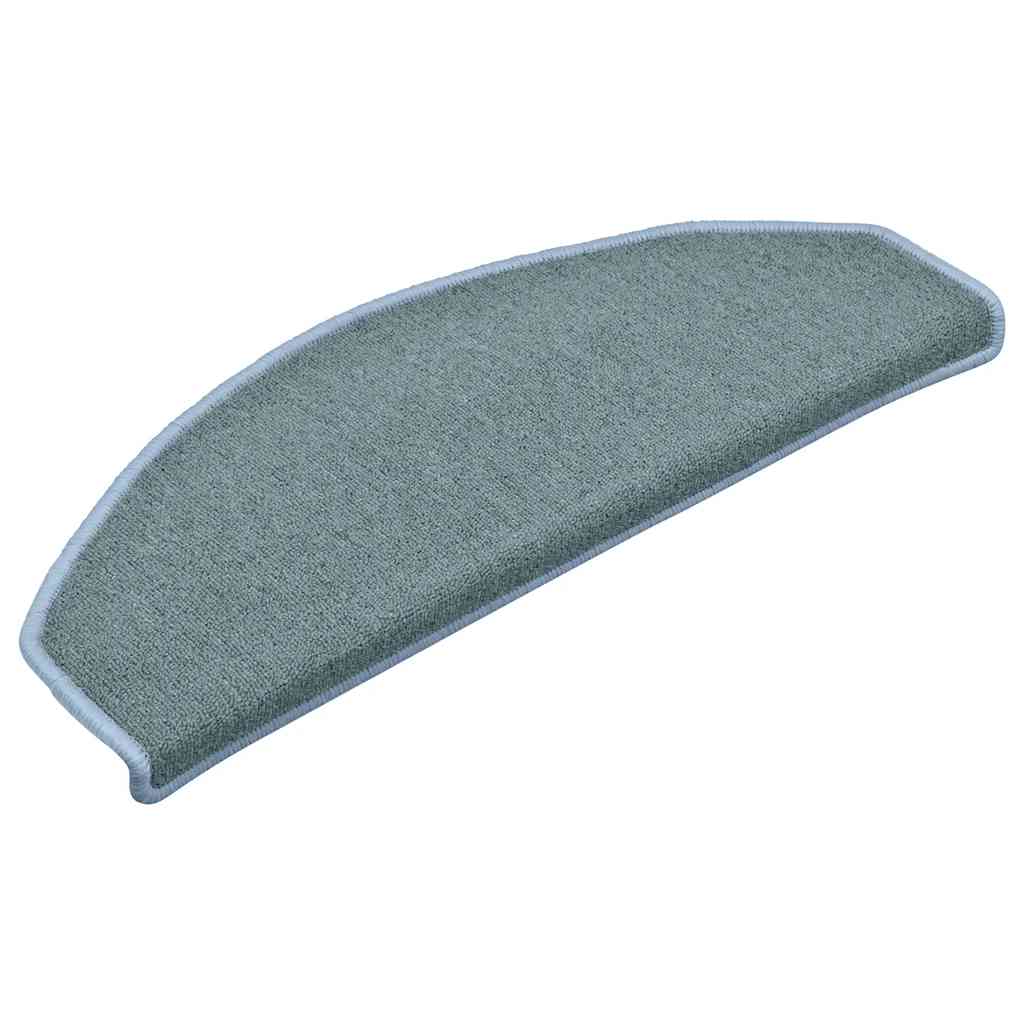 Prostirke za stepenice 15 kom 65x24x4 cm morsko plave poluokrugle velike