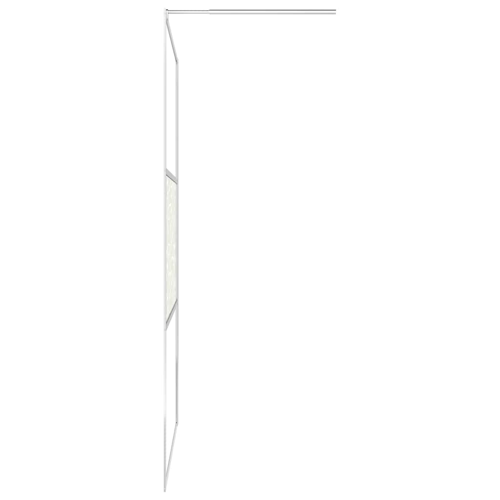 Pregrada za tuširanje od stakla ESG s uzorkom kamena 115x195 cm