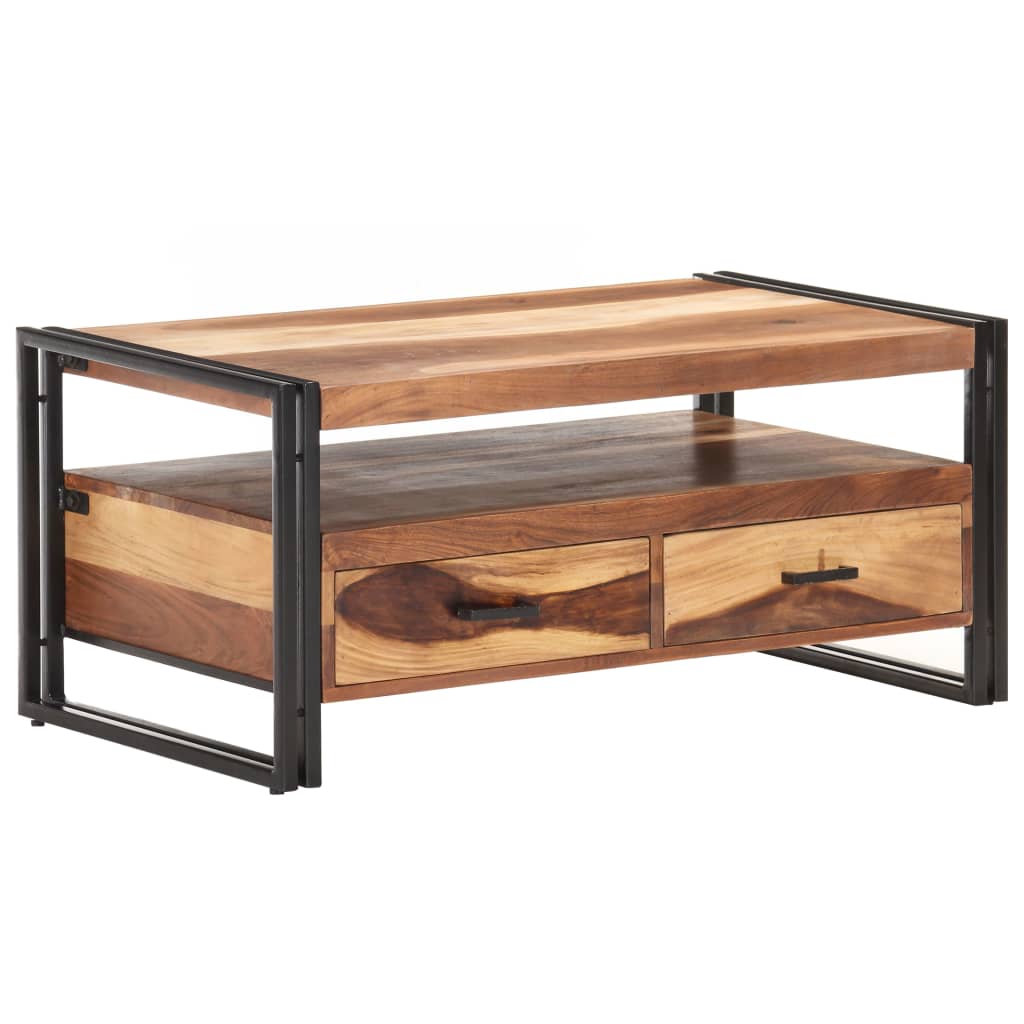 Stolić za kavu 100 x 55 x 45 cm od masivnog bagremovog drva