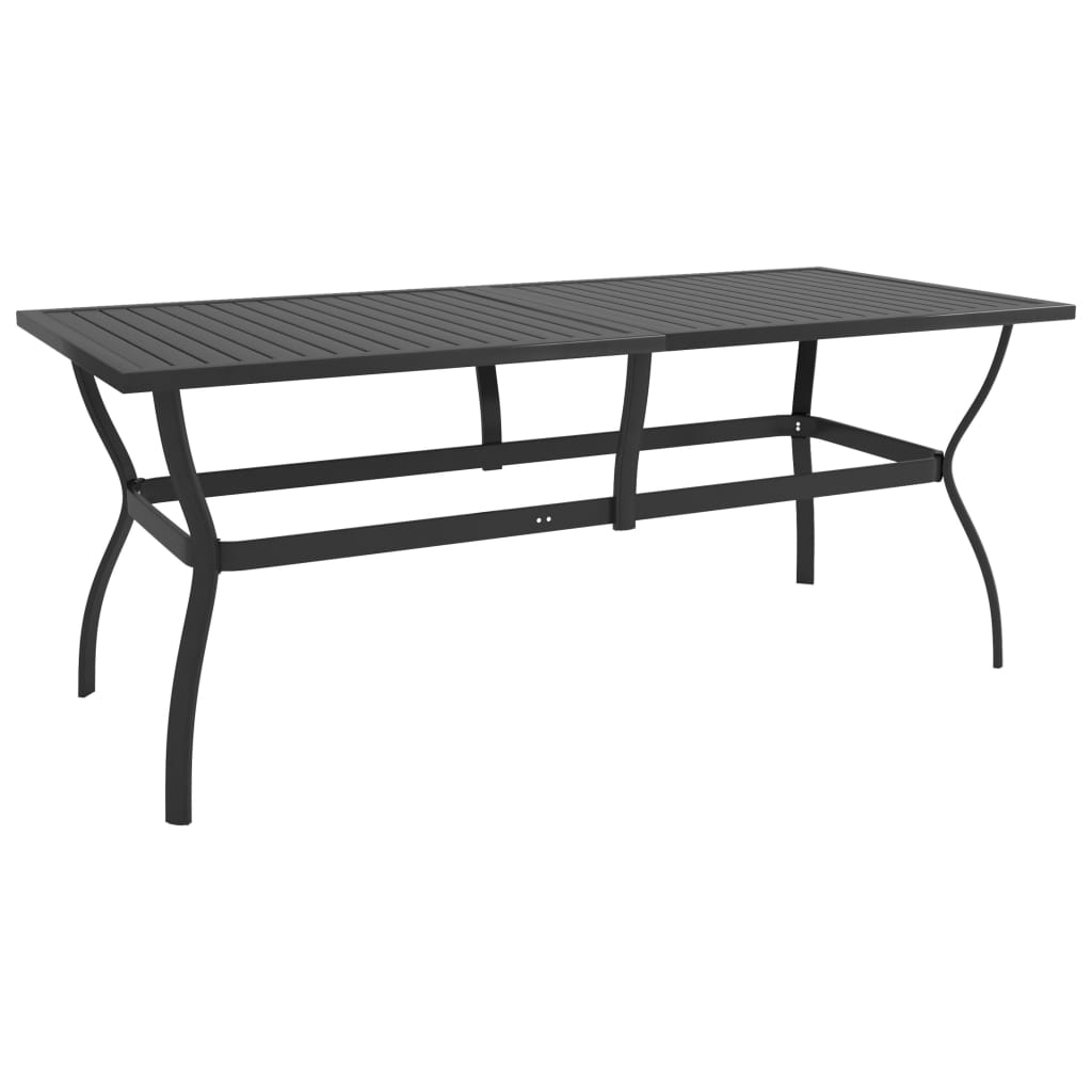 Vrtni stol antracit 190 x 80 x 72 cm čelični