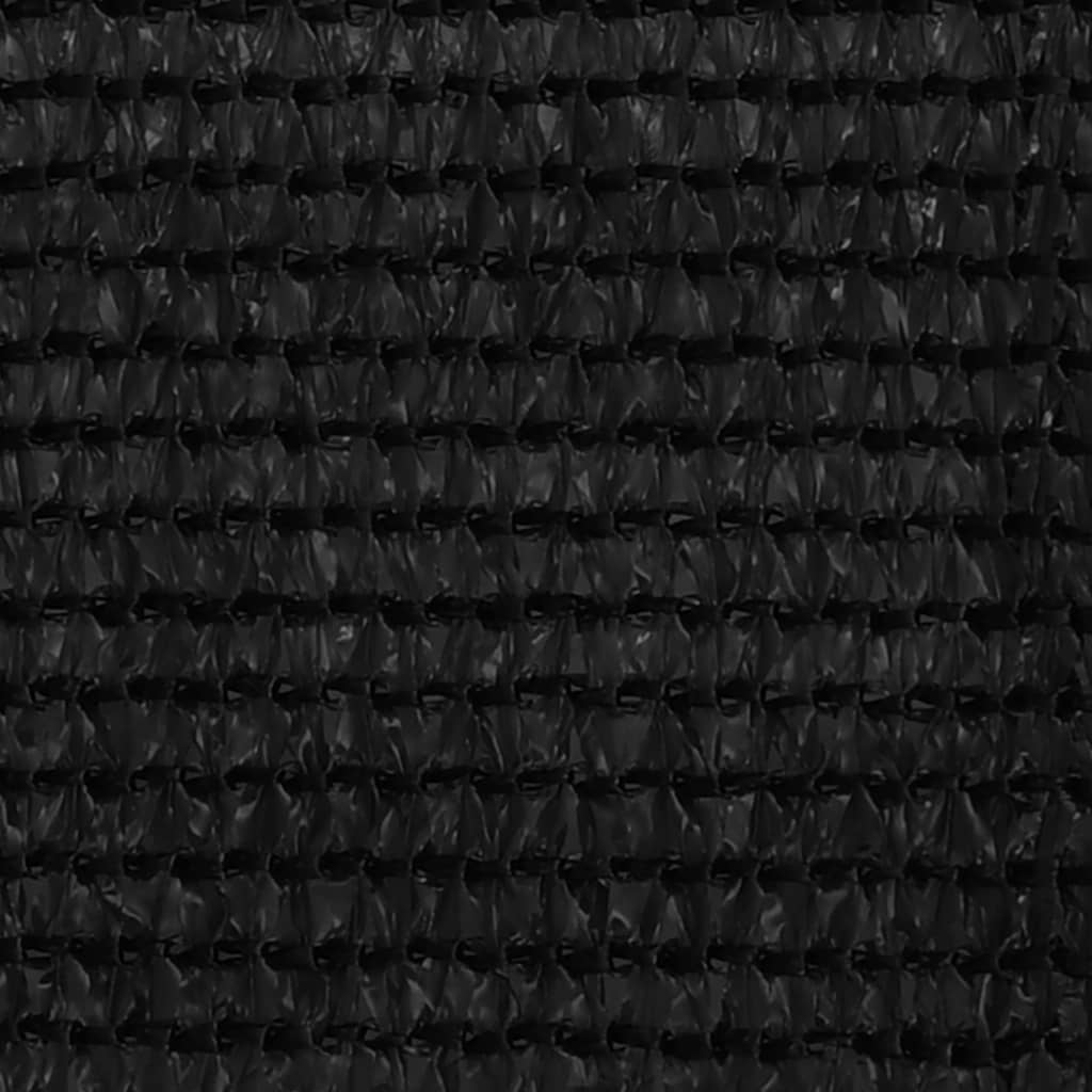 Balkonski zastor crni 75 x 600 cm HDPE