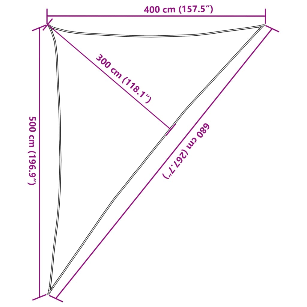 Jedro za zaštitu od sunca 160 g/m² bež 4 x 5 x 6,8 m HDPE