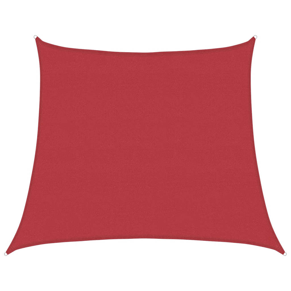Jedro za zaštitu od sunca 160 g/m² crveno 4/5 x 4 m HDPE