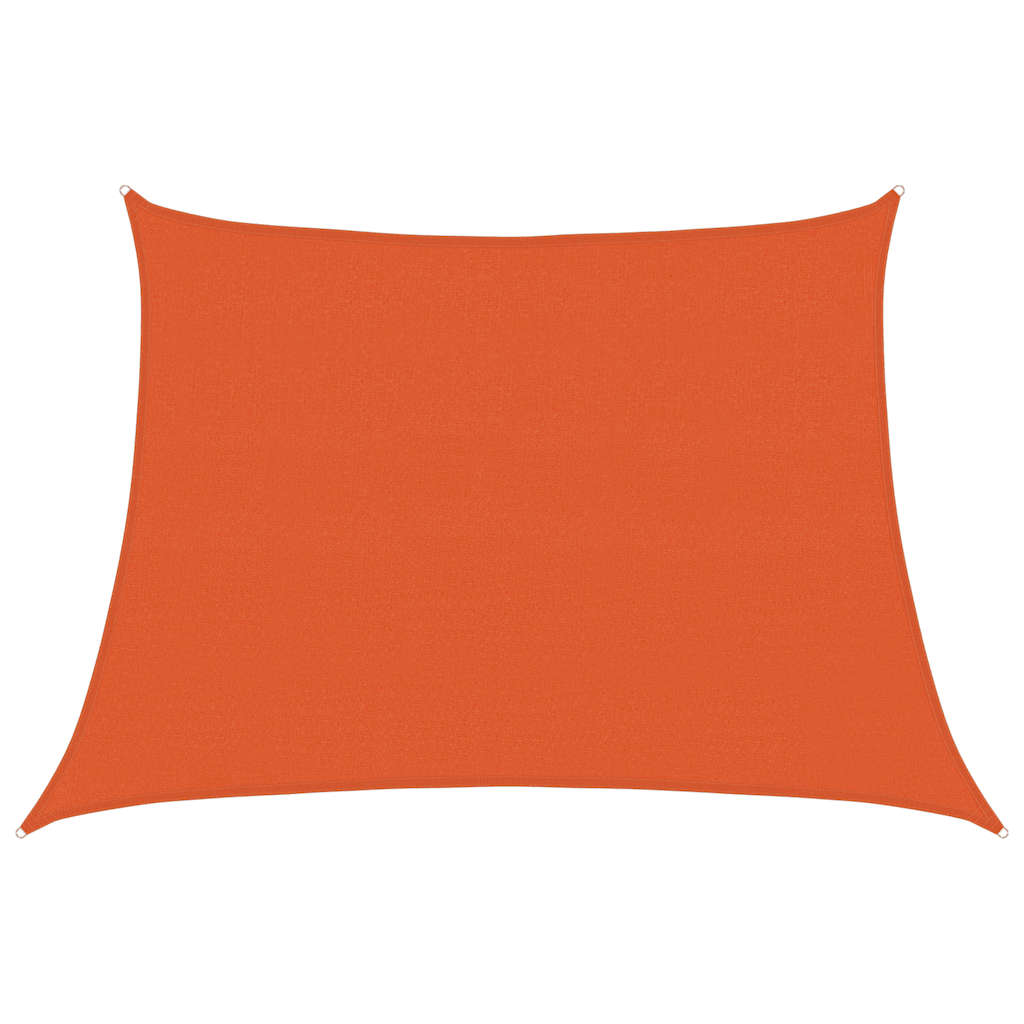 Jedro za zaštitu od sunca 160 g/m² Trapezoidno narančasto 4/5x3 m HDPE