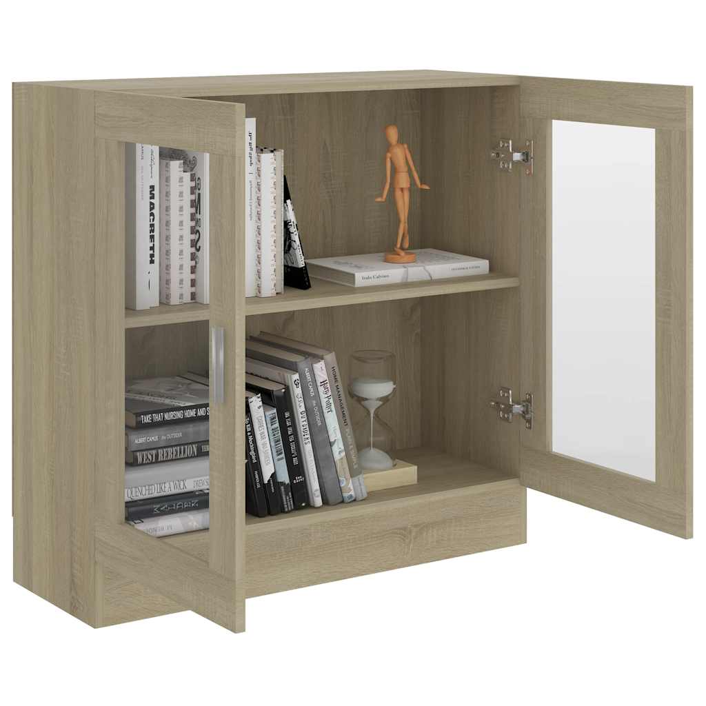 Vitrina boja hrasta sonome 82,5x30,5x80 cm konstruirano drvo