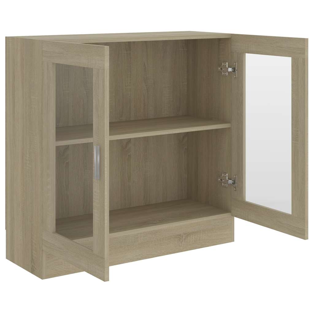 Vitrina boja hrasta sonome 82,5x30,5x80 cm konstruirano drvo