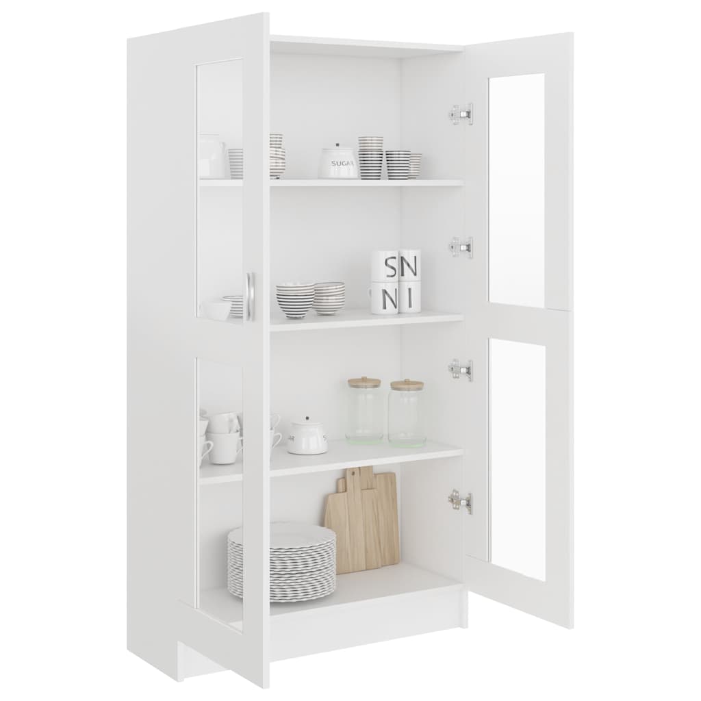 Vitrina bijela 82,5 x 30,5 x 150 cm konstruirano drvo