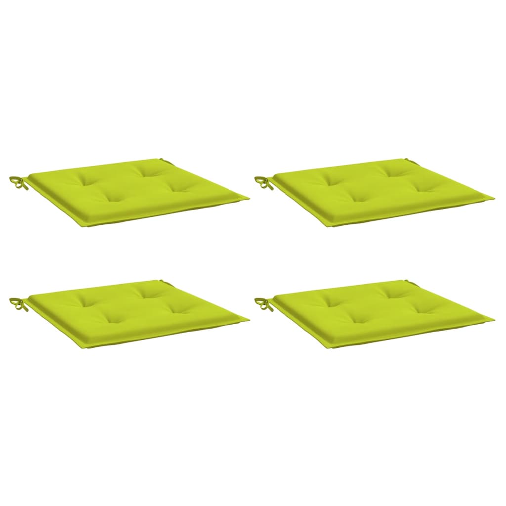 Jastuci za vrtne stolice 4 kom zeleni 50 x 50 x 4 cm od tkanine