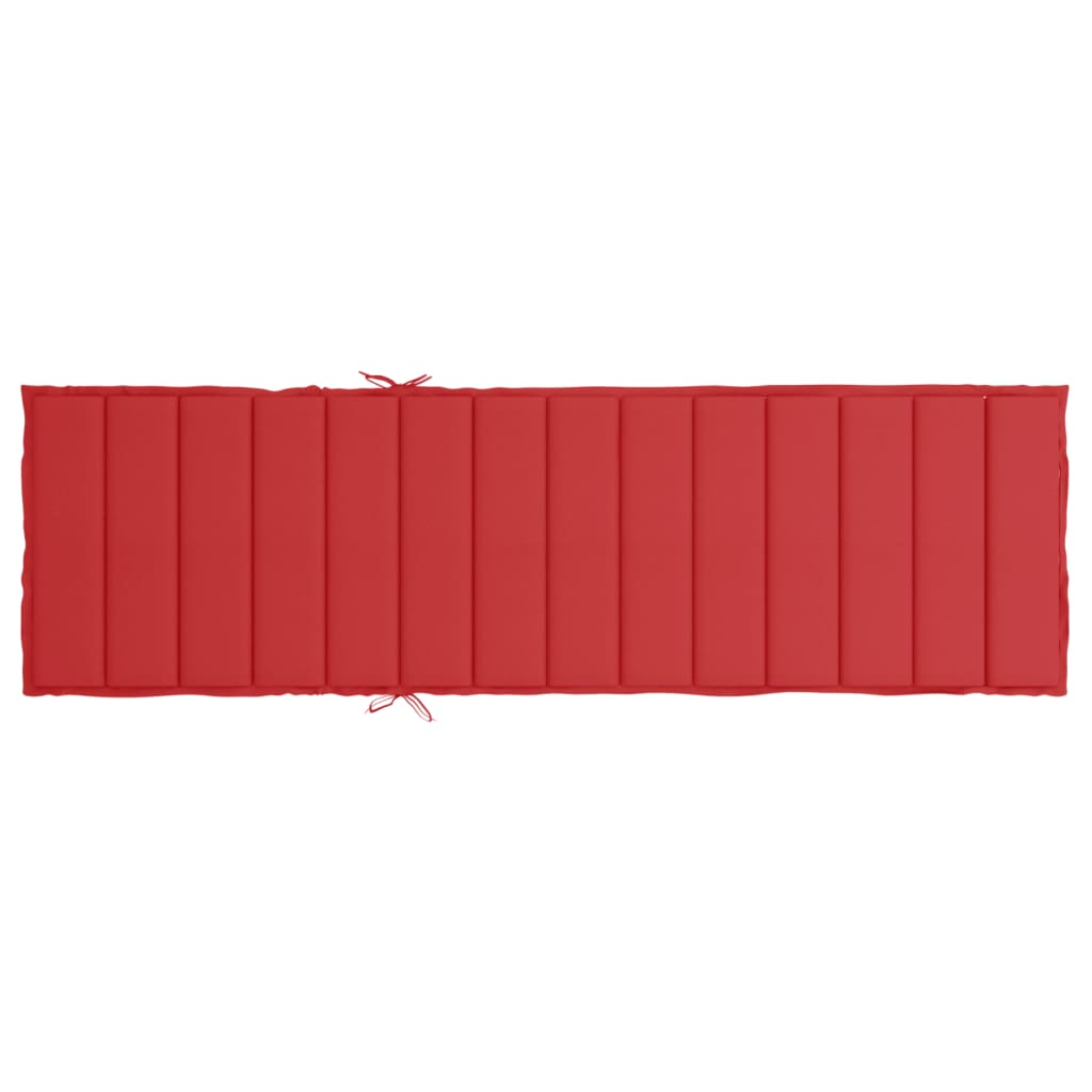 Jastuk za ležaljku crveni 200 x 70 x 3 cm od tkanine Oxford