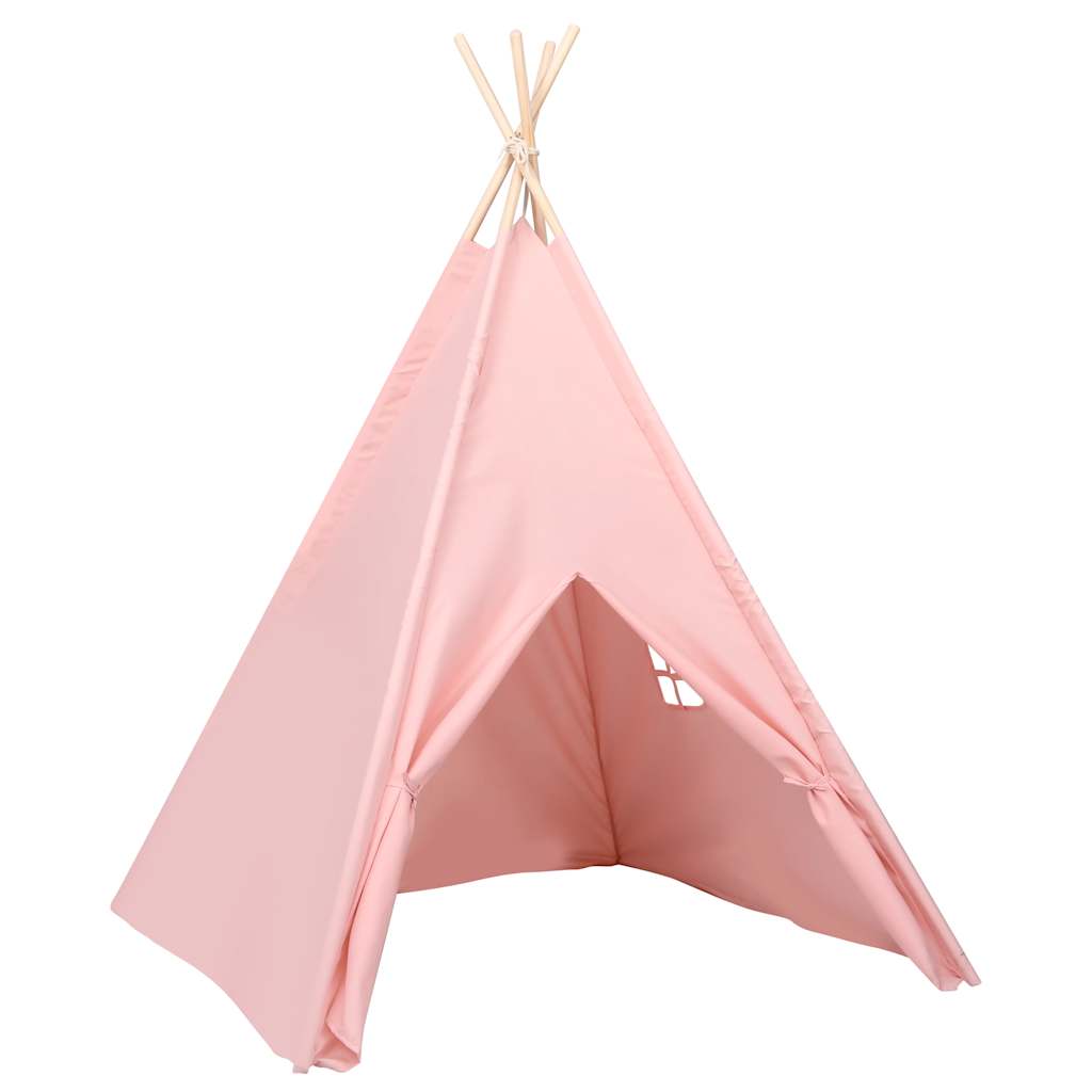 Dječji šator tipi od breskvine kore ružičasti 120x120x150 cm