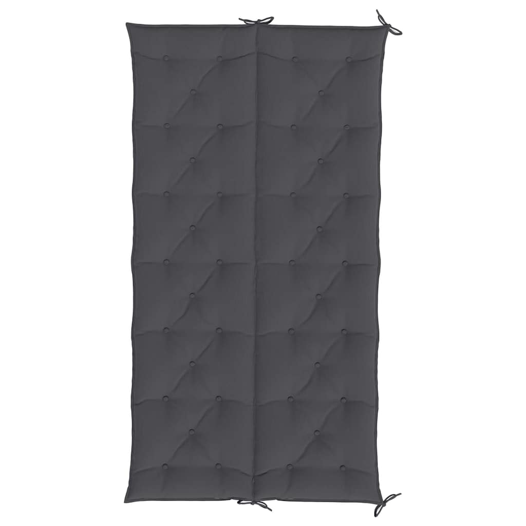 Jastuk za vrtnu klupu antracit 200x(50+50)x7 cm tkanina Oxford