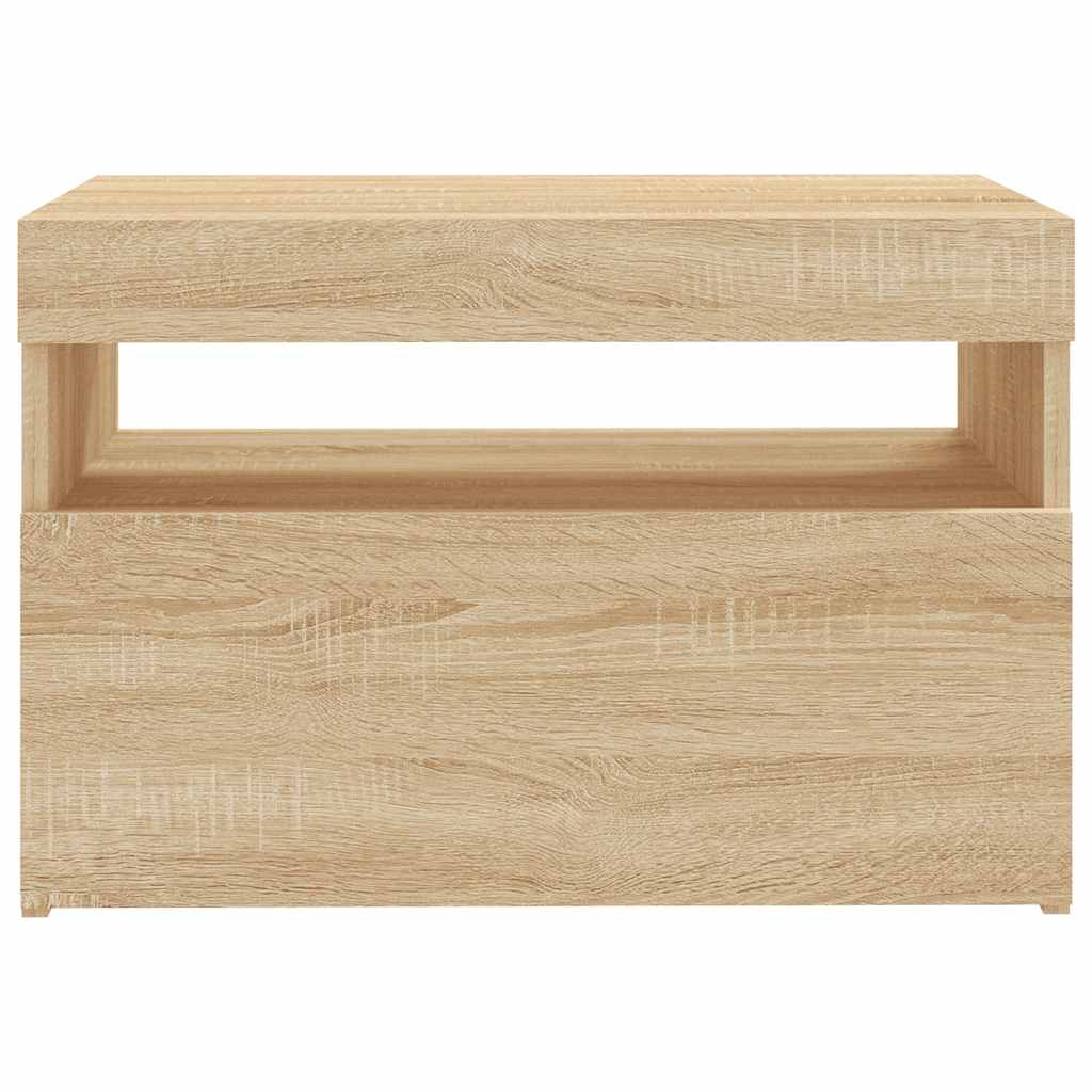 TV ormarić s LED svjetlima boja hrasta sonome 60x35x40 cm