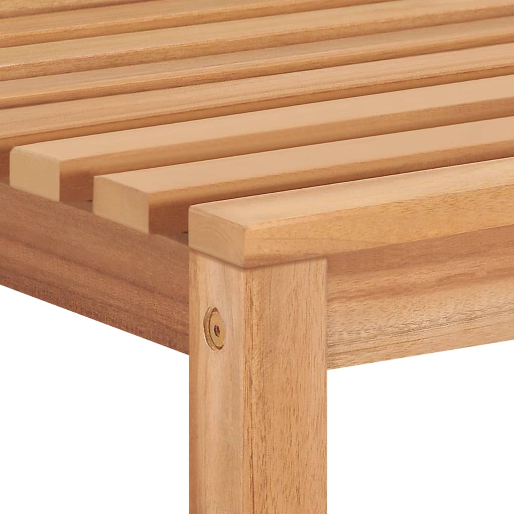 Vrtni blagovaonski set od 5 dijelova 120 x 70 cm masivno tikovino drvo