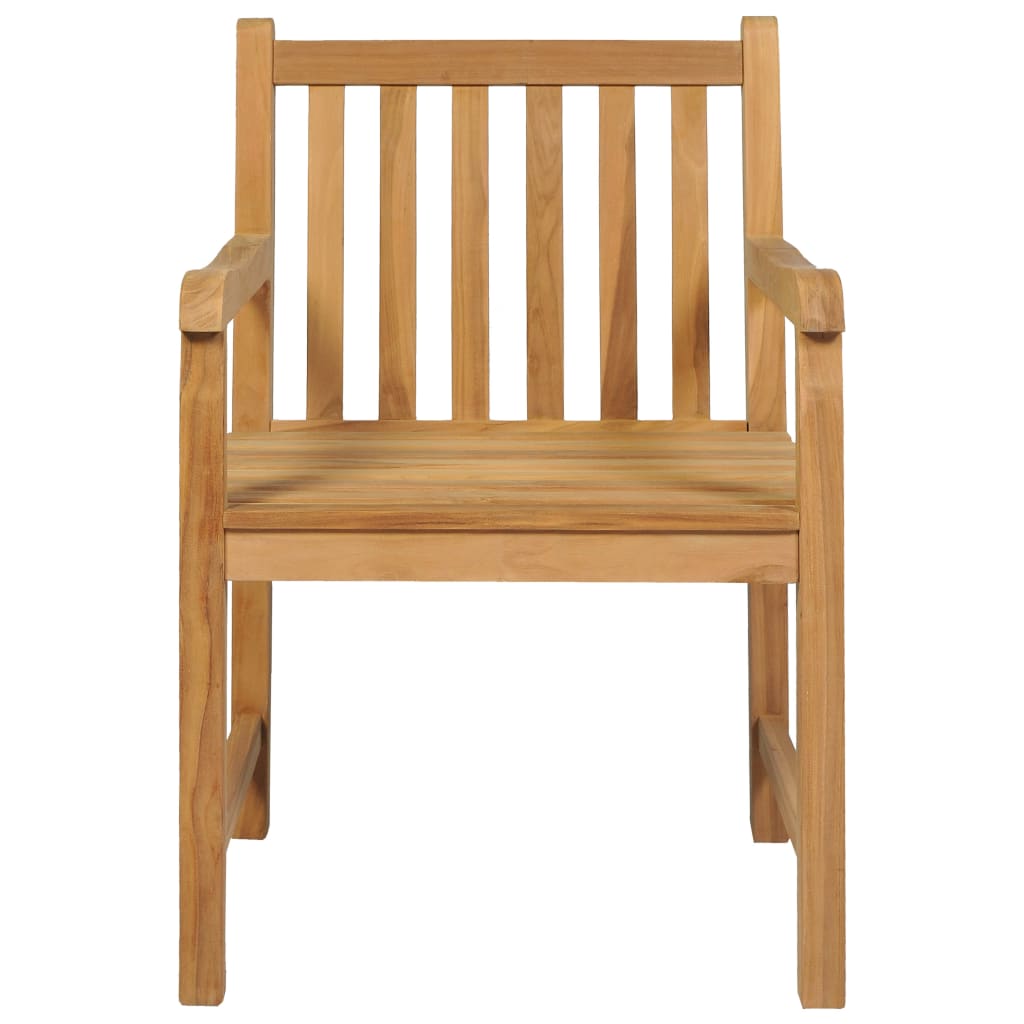 Vrtni blagovaonski set od 5 dijelova 140 x 80 cm masivno tikovino drvo