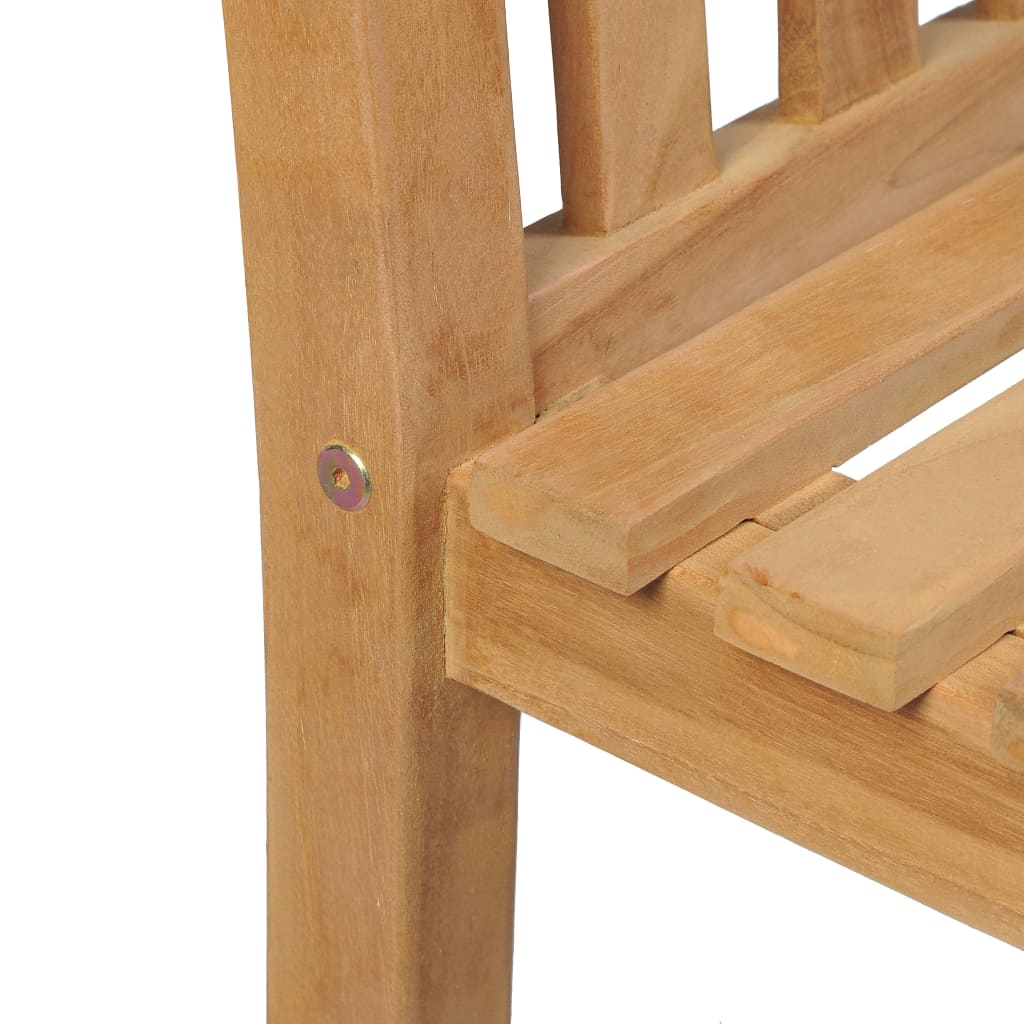 Vrtni blagovaonski set od 5 dijelova 150 x 90 cm masivno tikovino drvo