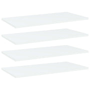 Police za knjige 4 kom bijele 60 x 30 x 1,5 cm od iverice