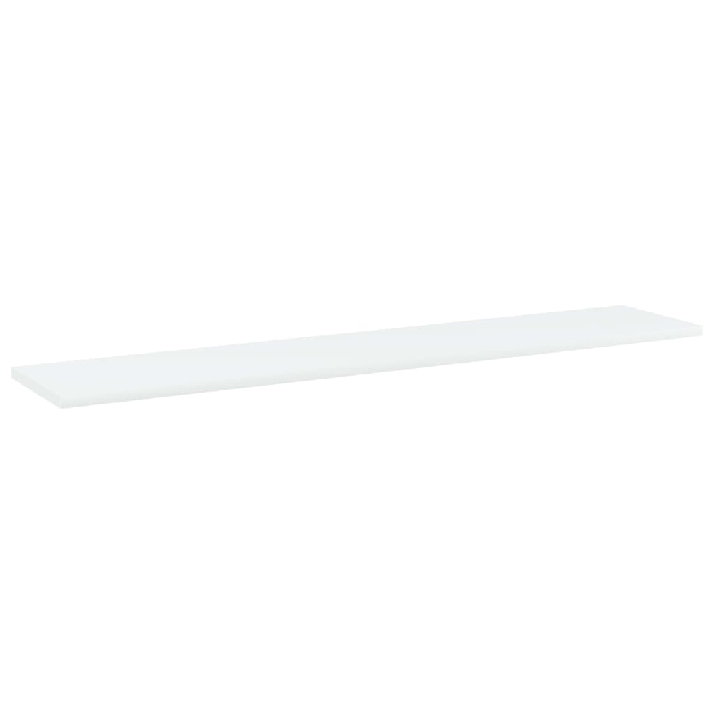 Police za knjige 4 kom bijele 100x20x1,5 cm konstruirano drvo