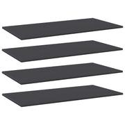Police za knjige 4 kom sive 100 x 50 x 1,5 cm od iverice