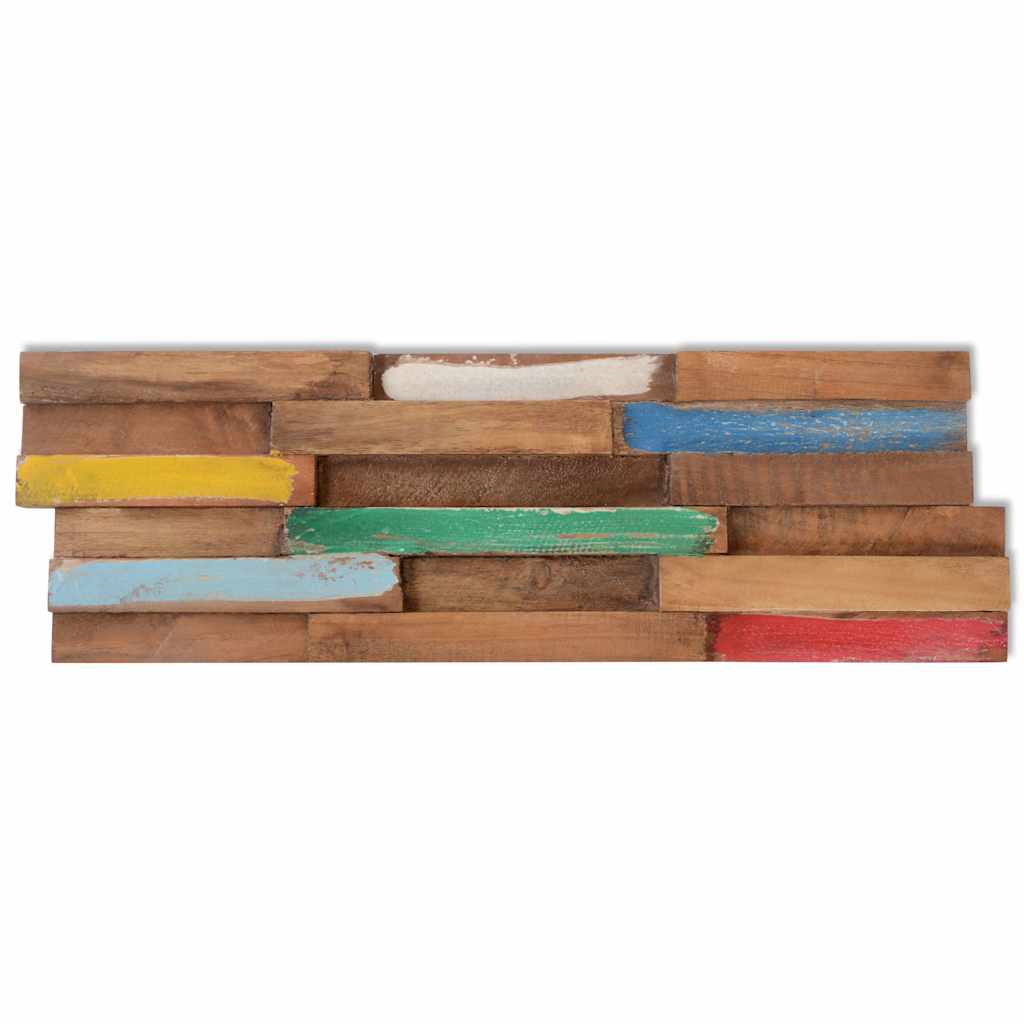 Ploče za zidnu oblogu 10 kom 1,03 m² od masivne tikovine