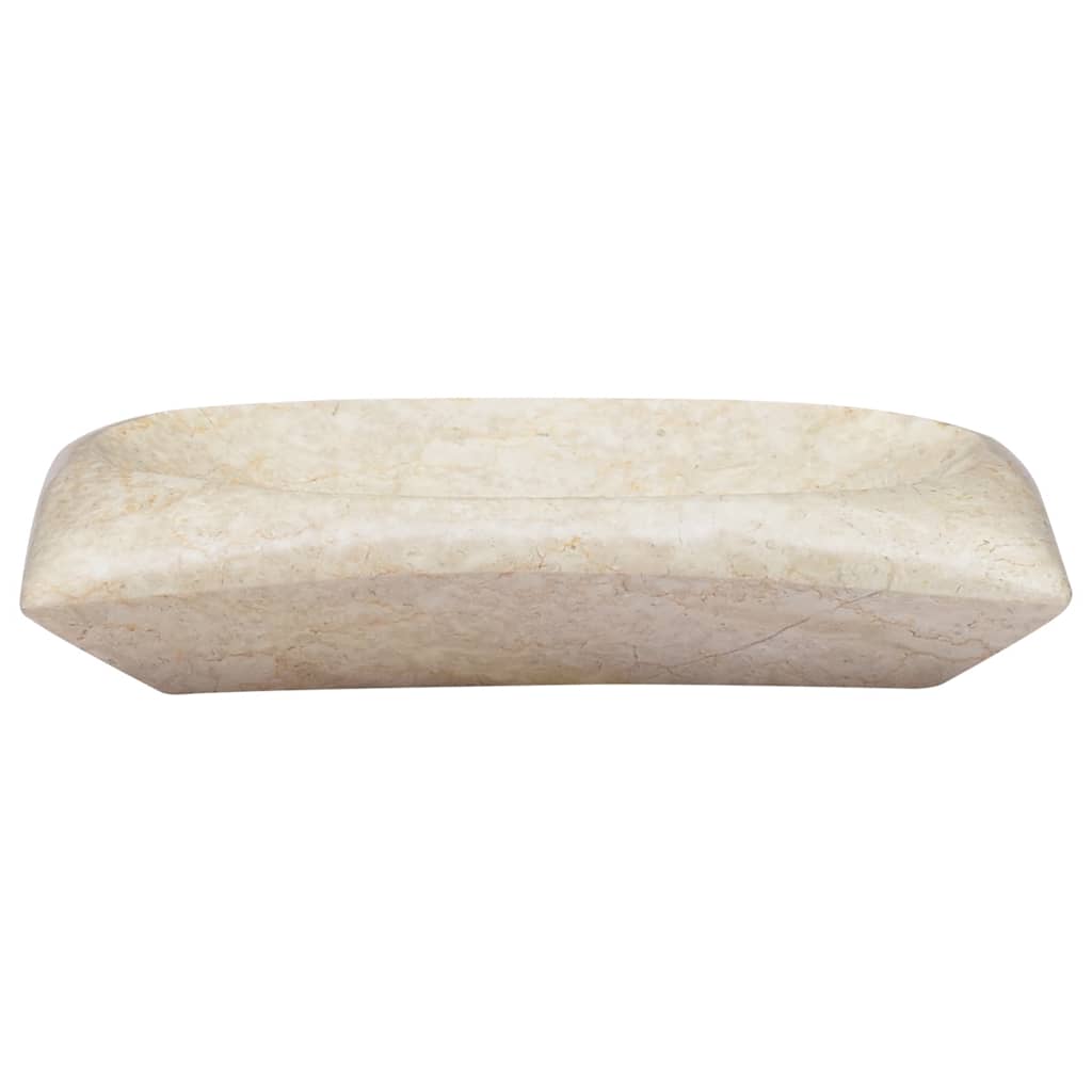 Umivaonik krem 50 x 35 x 10 cm mramorni